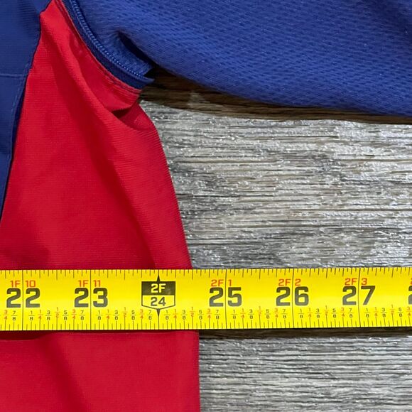 Majestic Cool Base Texas Rangers Half-Zip Pullover Jacket Windbreaker Mens Large - Picture 8 of 9